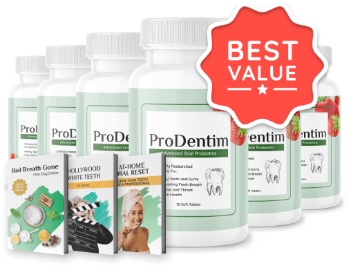 ProDentim complete package with included bonus guides and special promotional offer